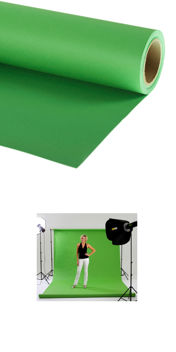 Lastolite Background Paper Roll 2.72 x11m Chromakey Green