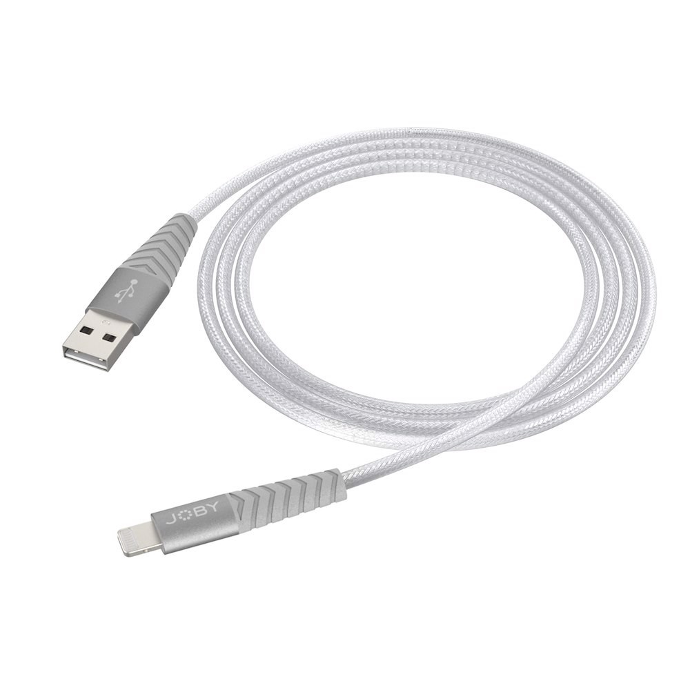 JOBY AluBraid Lightning to USB Cable 1.2M Silver