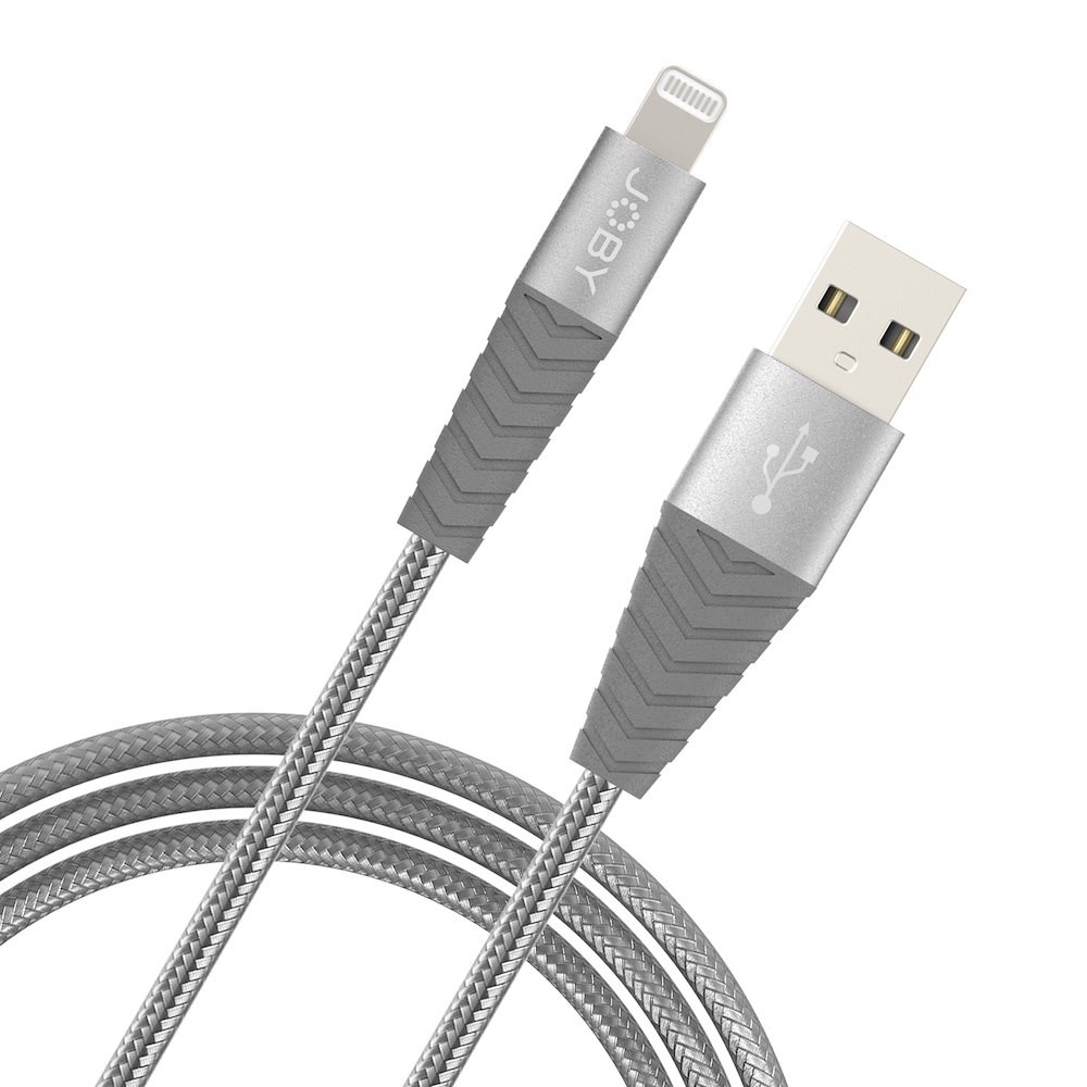 JOBY AluBraid Lightning to USB Cable 1.2M Space Grey
